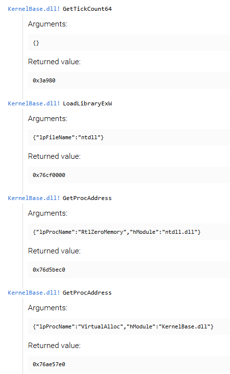VirusTotal Jujubox function hooking