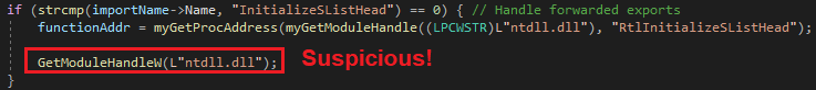 Direct WinAPI function usage