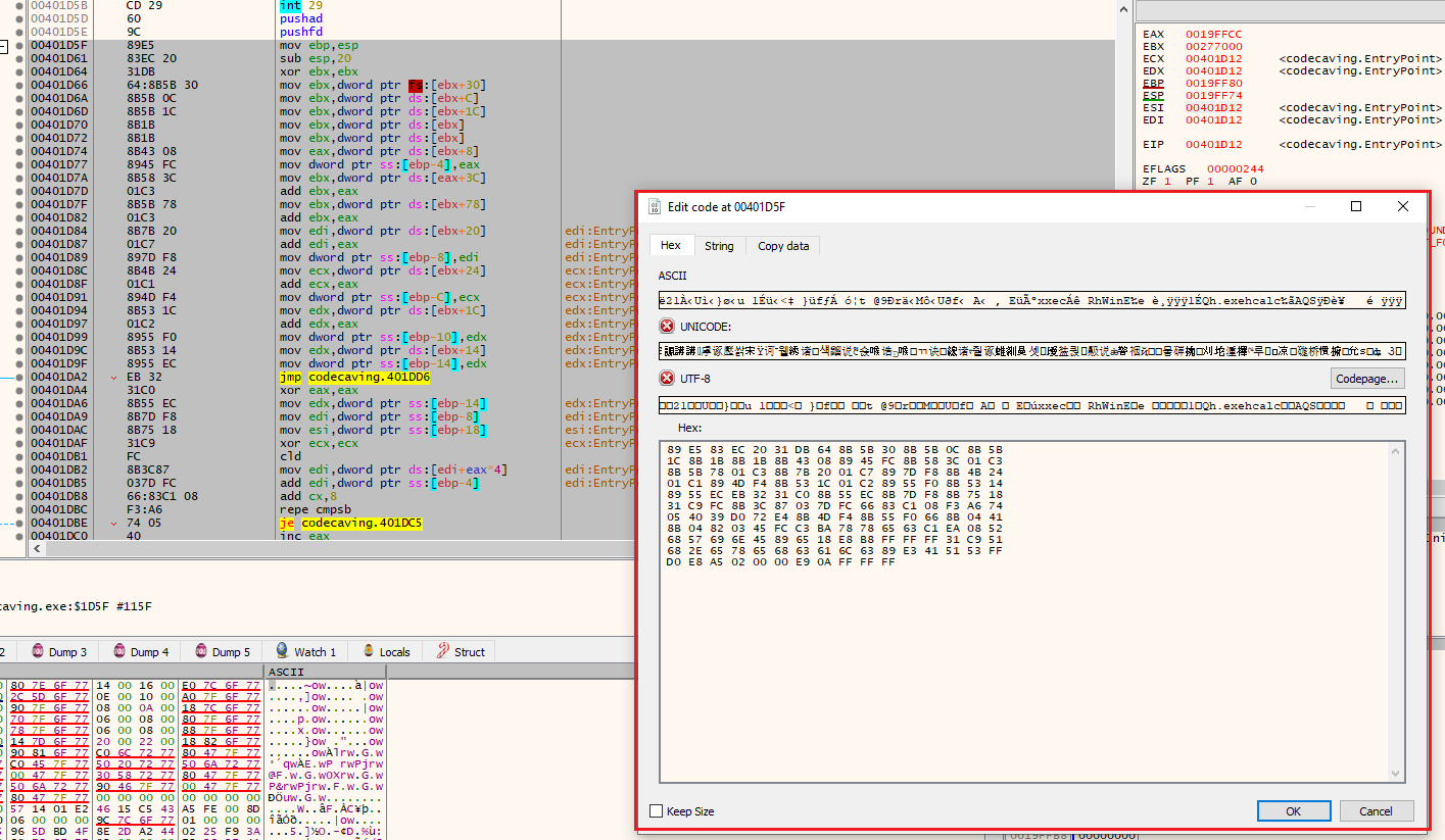 Writing our shellcode