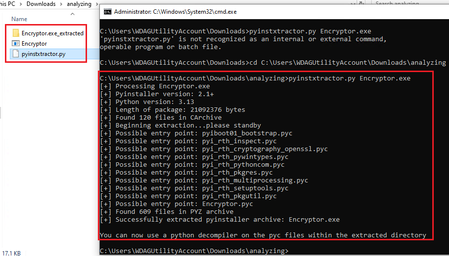 Analyzing the file