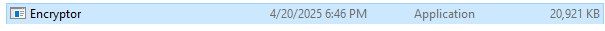 Encryptor.exe ransomware