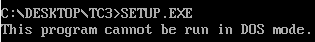 This program cannot be run in DOS mode