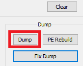 Dumping the unpacked executable